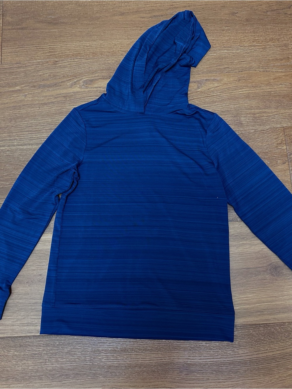 Lands' End Navy Hooded Long Sleeve Rashguard Top